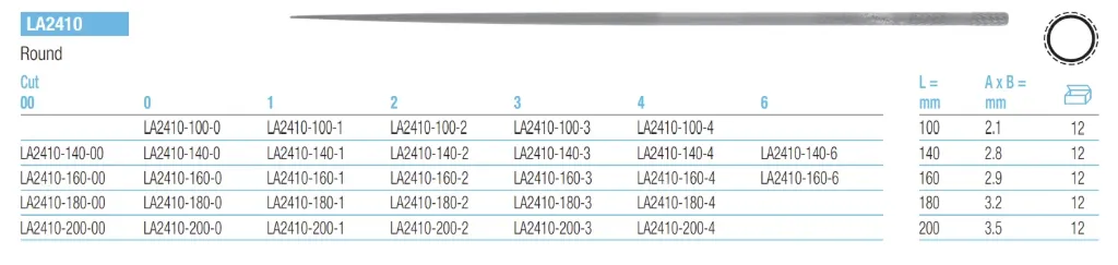 [VLE0001] VALLORBE EGE LA 2410 YUVARLAK 20CM NO:3