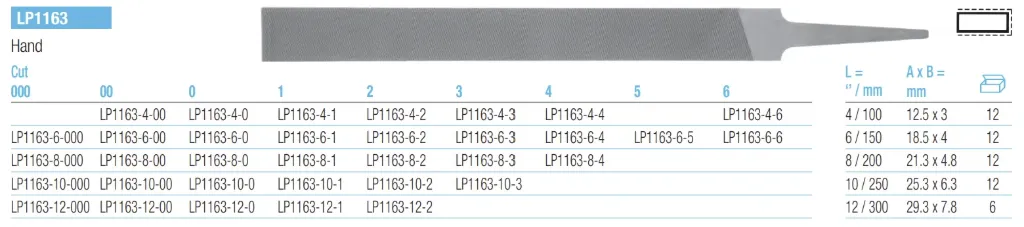 VALLORBE EGE LP 1163 DUZ 8" NO:2