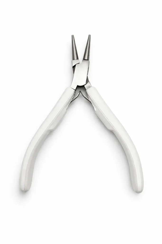 ENFETTER 120MM YARIM YUVARLAK KARGA BURUN DİŞSİZ PENSE BEYAZ (PL51253)