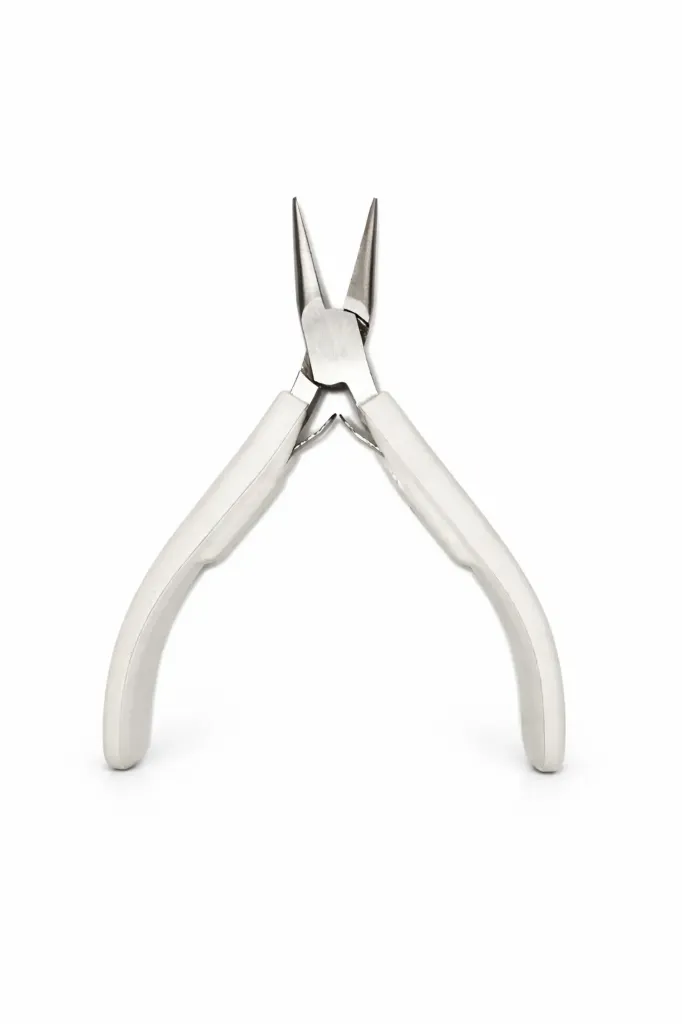 ENFETTER 120MM YARIM YUVARLAK UZUN DİŞSİZ PENSE BEYAZ (PL51254)