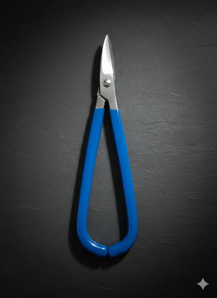 [EK0049] YERLİ TENEKECİ MAKAS DÜZ UÇLU MAVİ