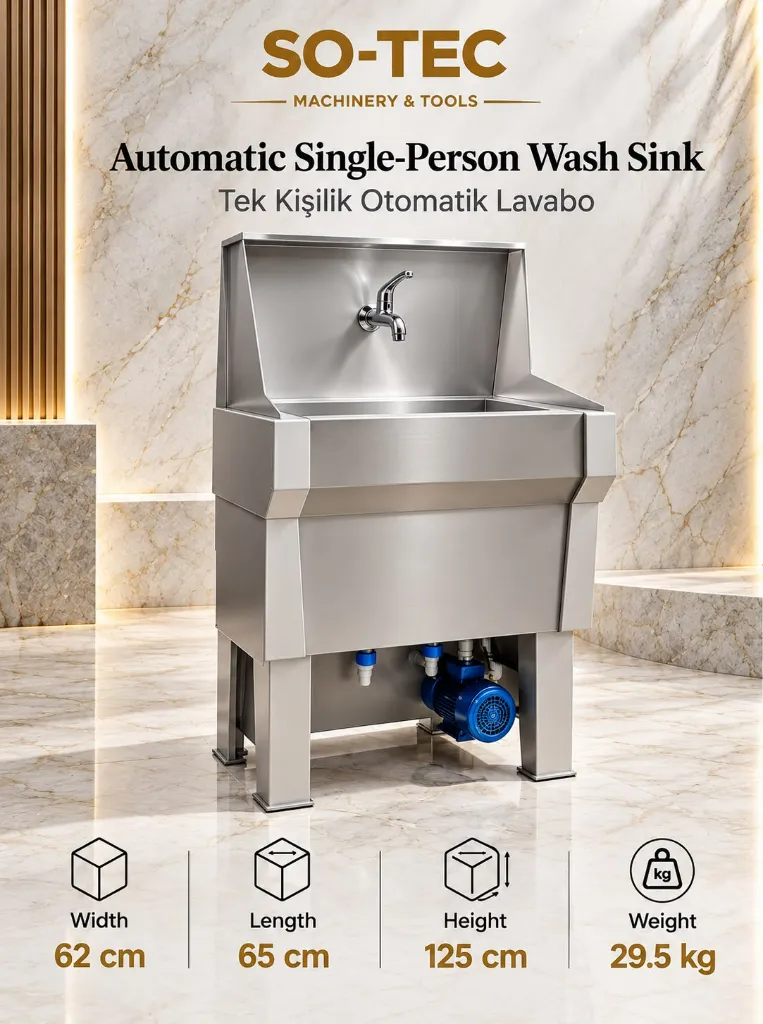 Tekli Lavabo Motorlu