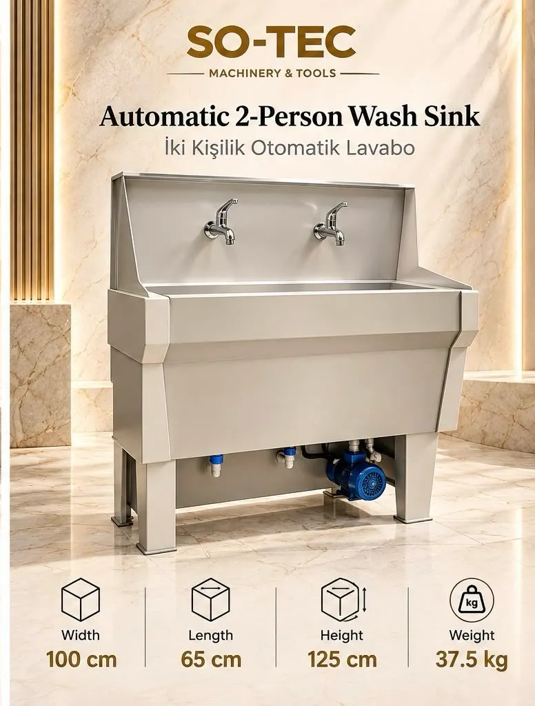 Çiftli Lavabo Motorlu